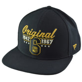 Original Six Vintage NHL Team Black Adjustable Snapback Hat by Fanatics